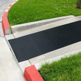 Rubber-Cal Ramp-Cleat Non-Slip Outdoor Rubber Mat, 1/8 in Thick, 3 ft x 8 ft