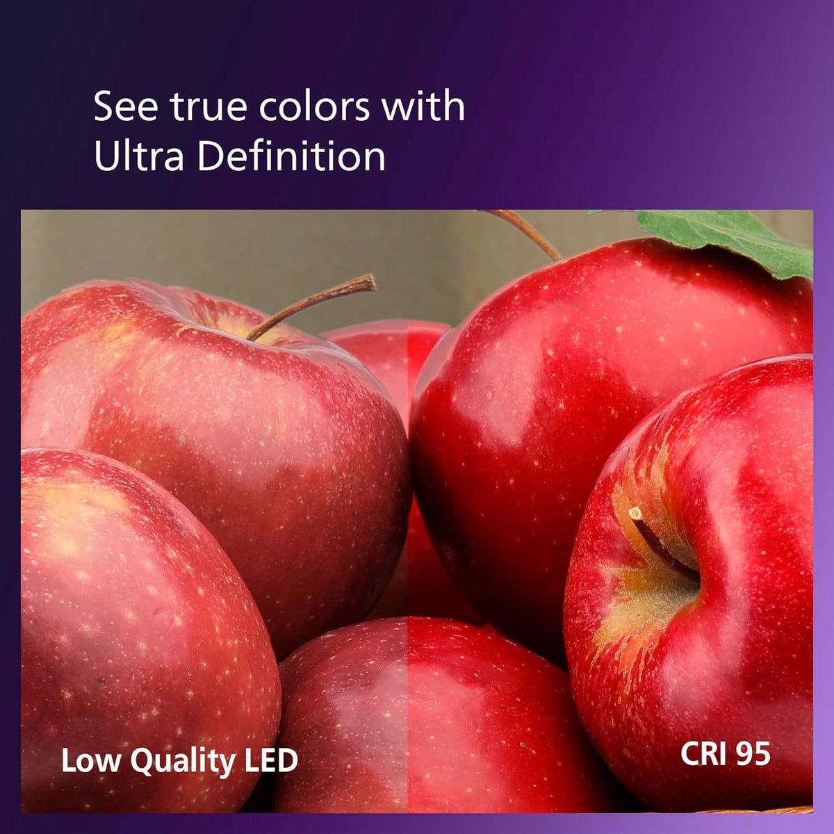 Philips 60W Equivalent A19 LED Bulb, Dimmable, High CRI 90+, Soft White 2700K, 800 Lumens, Medium Base (E26), 4-Pack