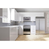Cambridge 30-in W x 36-in H x 12-in D Glossy White Engineered Wood Door Wall Stock Cabinet