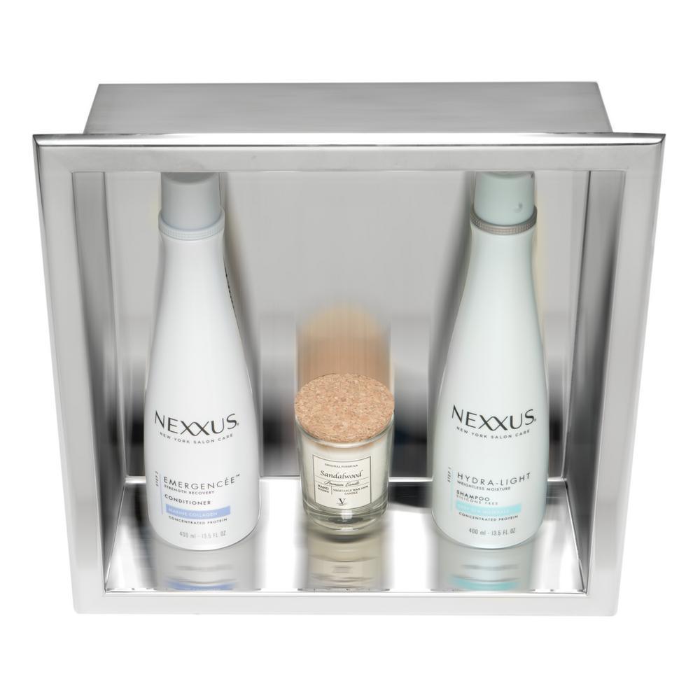 12 in. x 12 in. x 4 in. Niche in Polished Stainless Steel - Super Arbor