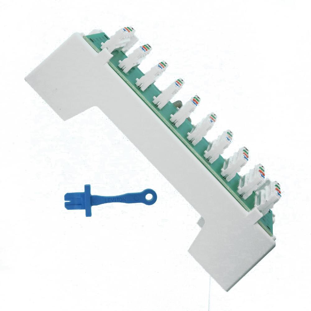 1x9 Structured Media Bridged Telephone Module with Bracket - Super Arbor