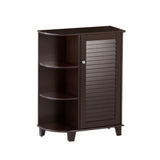 Ellsworth 23-5/8 in. W x 31-1/10 in. H Bathroom Linen Storage Floor Cabinet with Side Shelves in White - Super Arbor