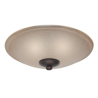 Low Profile Ceiling Fan Light Kit with Toffee Glass - Super Arbor