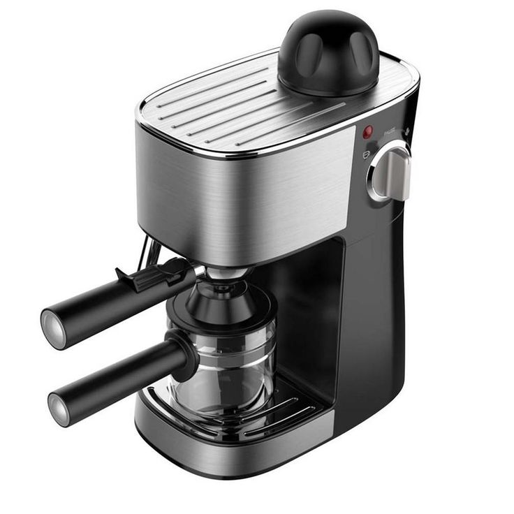 4-Cup 3.5 Bar Black Espresso Coffee Maker Machine