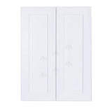 Lancaster Shaker Assembled 24x30x12 in. Wall Cabinet with 2 Doors 2-Shelves in White - Super Arbor