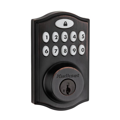Z-Wave SmartCode 914 Venetian Bronze Single Cylinder Electronic Deadbolt Featuring SmartKey Security - Super Arbor