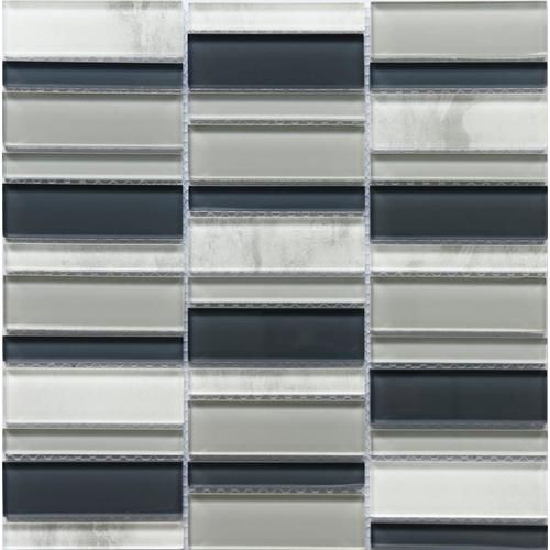 Emser La Vie 14-Pack Gray Glass Border Tile (12-in x 12-in)