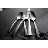 Chef's Table Hammered 18/0 Stainless Steel Bouillon Spoons (Set of 12)