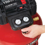 6 Gal. 150 PSI Portable Electric Air Compressor with 16-Gauge, 18-Gauge and 23-Gauge Nailer Combo Kit (3-Tool) - Super Arbor