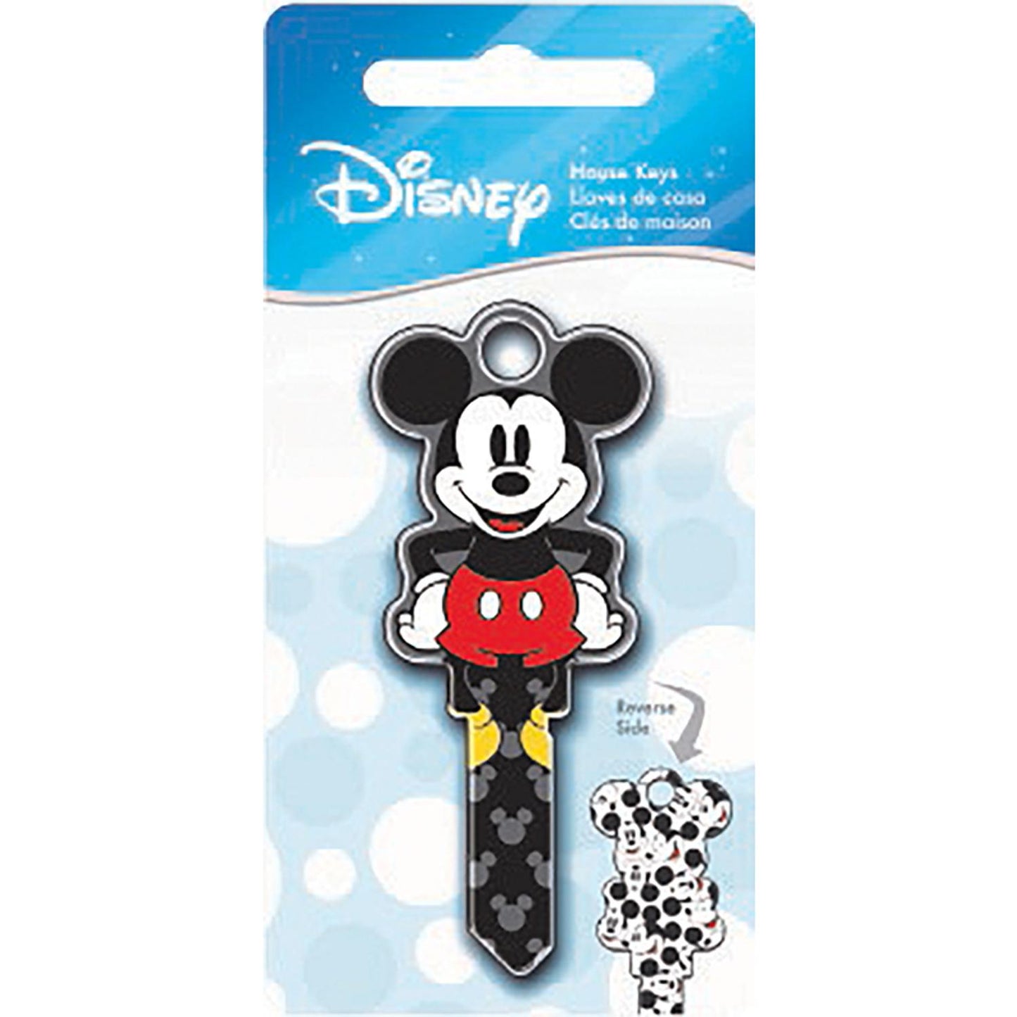 Hillman Disney Mickey Mouse House/Padlock Universal Key Blank, SC1, Double-Sided, Brass