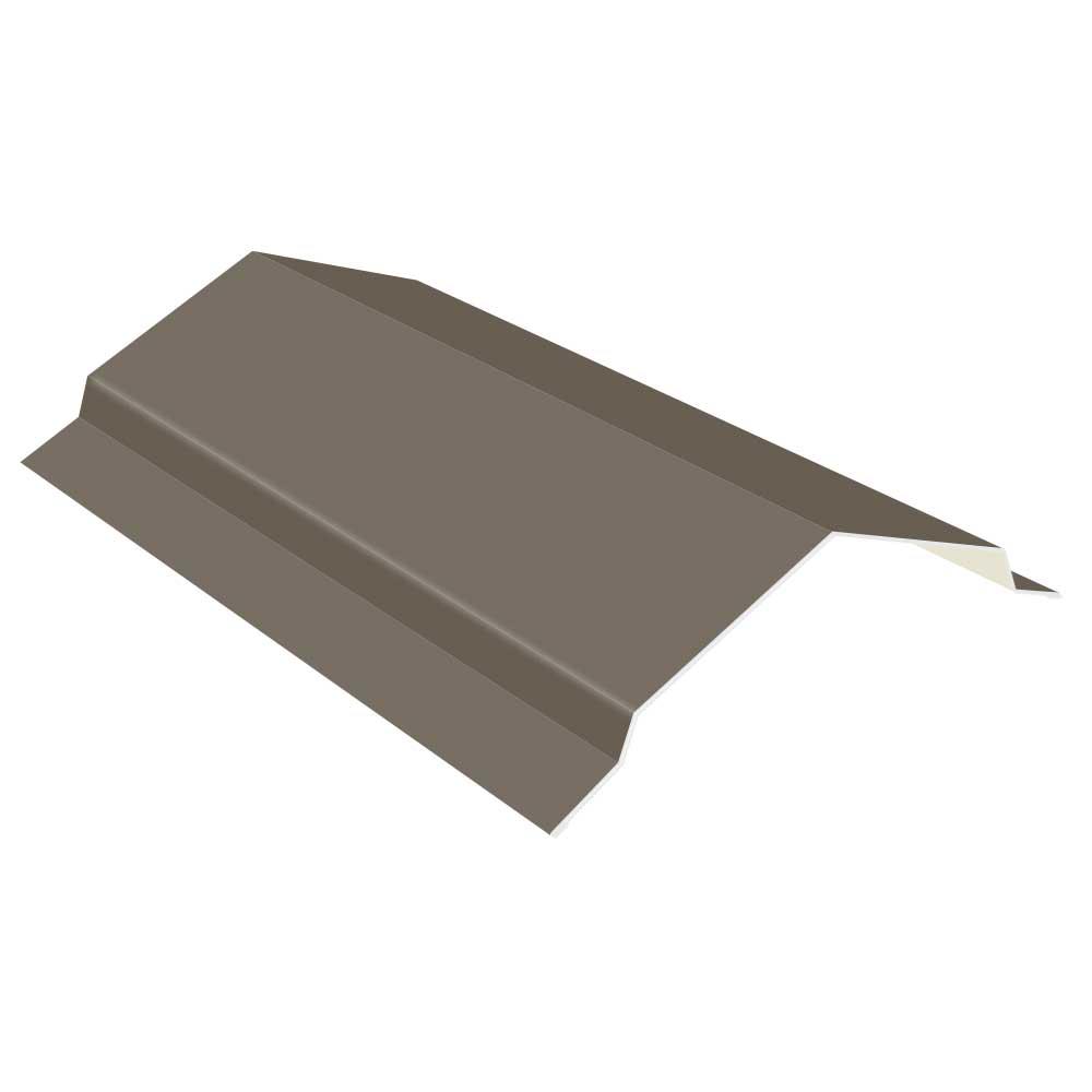10 ft. Slate 29-Gauge Galvalume Steel RC2 Ridge Cap Flashing - Super Arbor