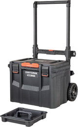CRAFTSMAN TRADESTACK System 22.5-in Black Structural Foam Lockable Rolling Tool Box (CMST21445)