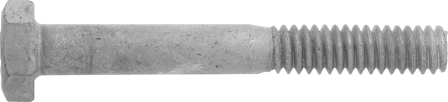 Hillman 1/2 in. Diameter x 10 in. Length Hot-Dipped Galvanized Steel Hex Bolt, 25-Pack