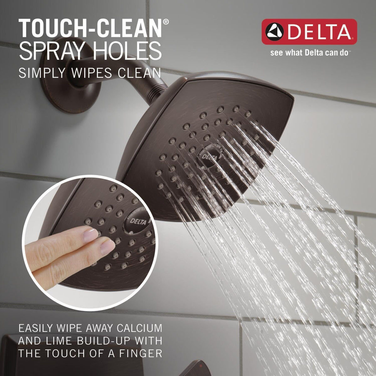 Delta Ashlyn Venetian Bronze 1-Handle Bathtub and Shower Faucet, 14 Series Trim Kit, T14464-RB (Valve Not Included)