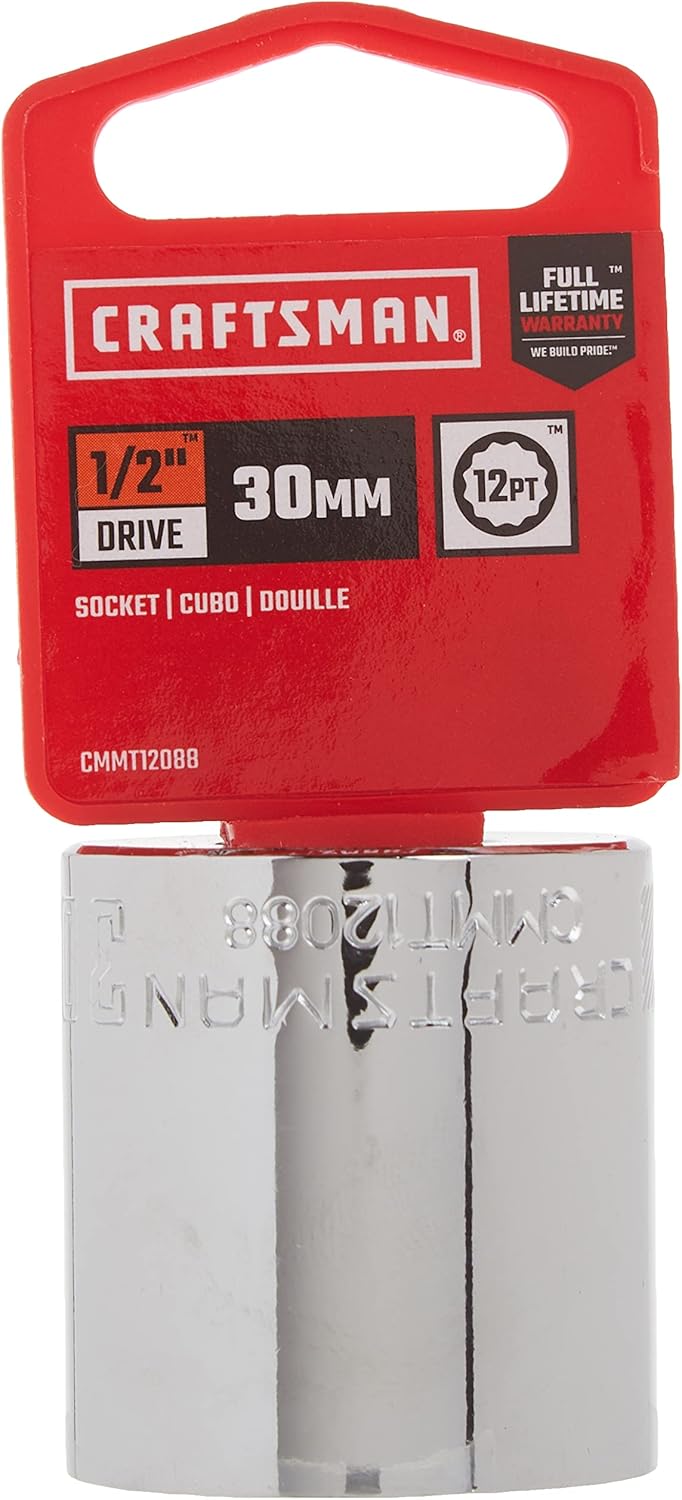 Craftsman 30mm 12-Point Shallow Socket, 1/2 in. Drive