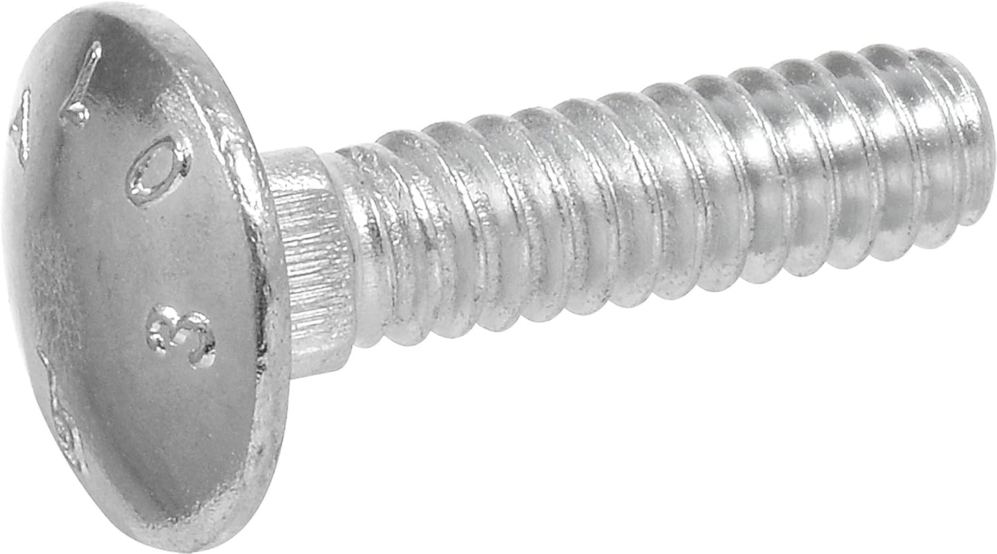 Hillman 5/16 in. x 1-1/4 in. Zinc-Plated Steel Carriage Bolt, 100-Pack
