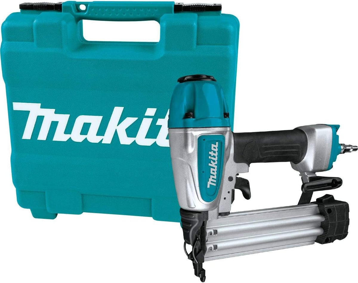 Makita 15 Amp 12 in. Dual-Bevel Sliding Compound Miter Saw with Laser + Bonus Pneumatic 2 in. 18-Gauge Brad Nailer