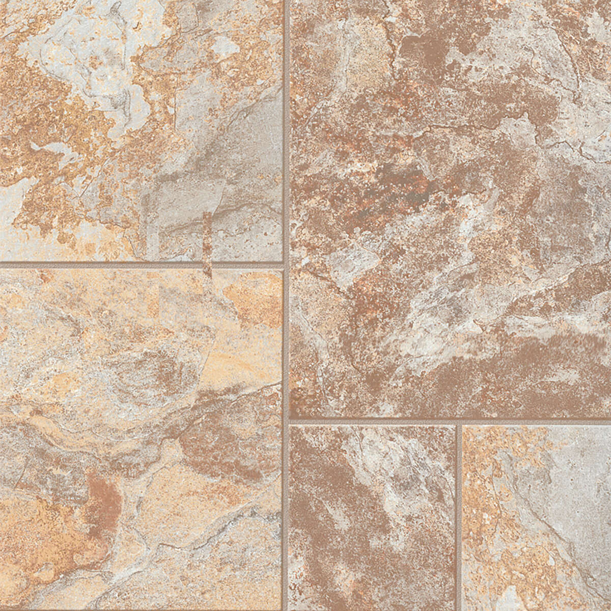 Congoleum AirStep Evolution Terrace 12-ft W x Cut-to-Length Desert Sunset Stone Look Low-Gloss Finish Sheet Vinyl