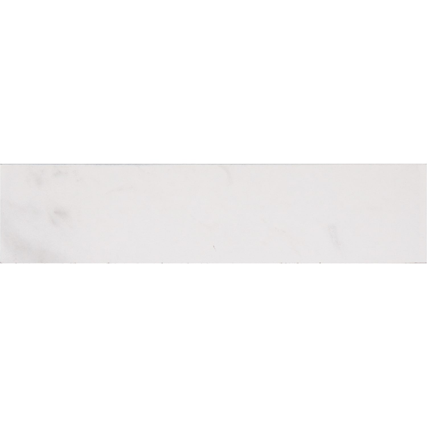 STAINMASTER Bullnose Calacatta Silver 3-in x 12-in Matte Porcelain Marble look Floor and Wall Tile product image