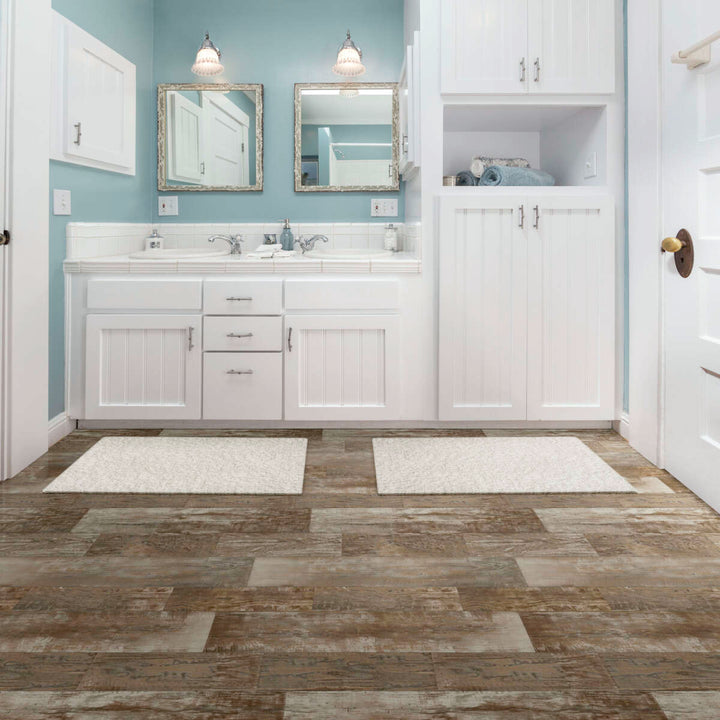 Congoleum AirStep Evolution Colonial Plank Barn Owl 12-ft W Cut-to-Length Low-Gloss Wood-Look Sheet Vinyl