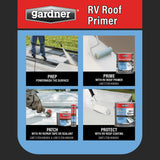 Gardner Silicone RV Leak Sealant, White, 10-oz – Waterproof Roof Sealant