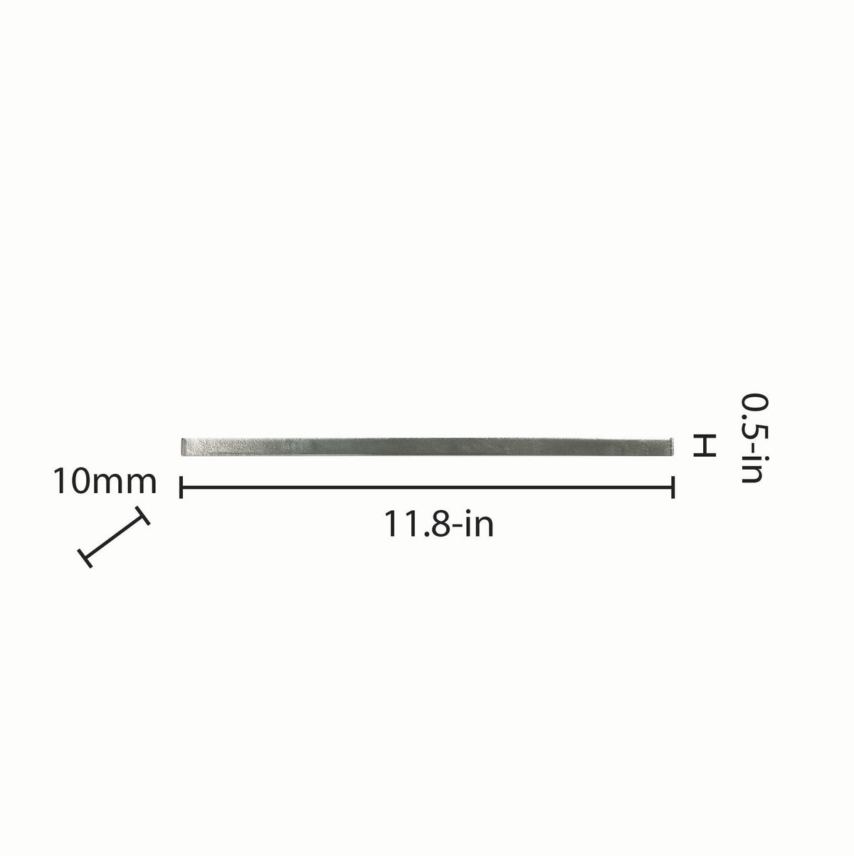 Elida Ceramica Silver 12-in x 12-in Glass Pencil Liner Tile