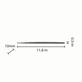 Elida Ceramica Silver 12-in x 12-in Glass Pencil Liner Tile