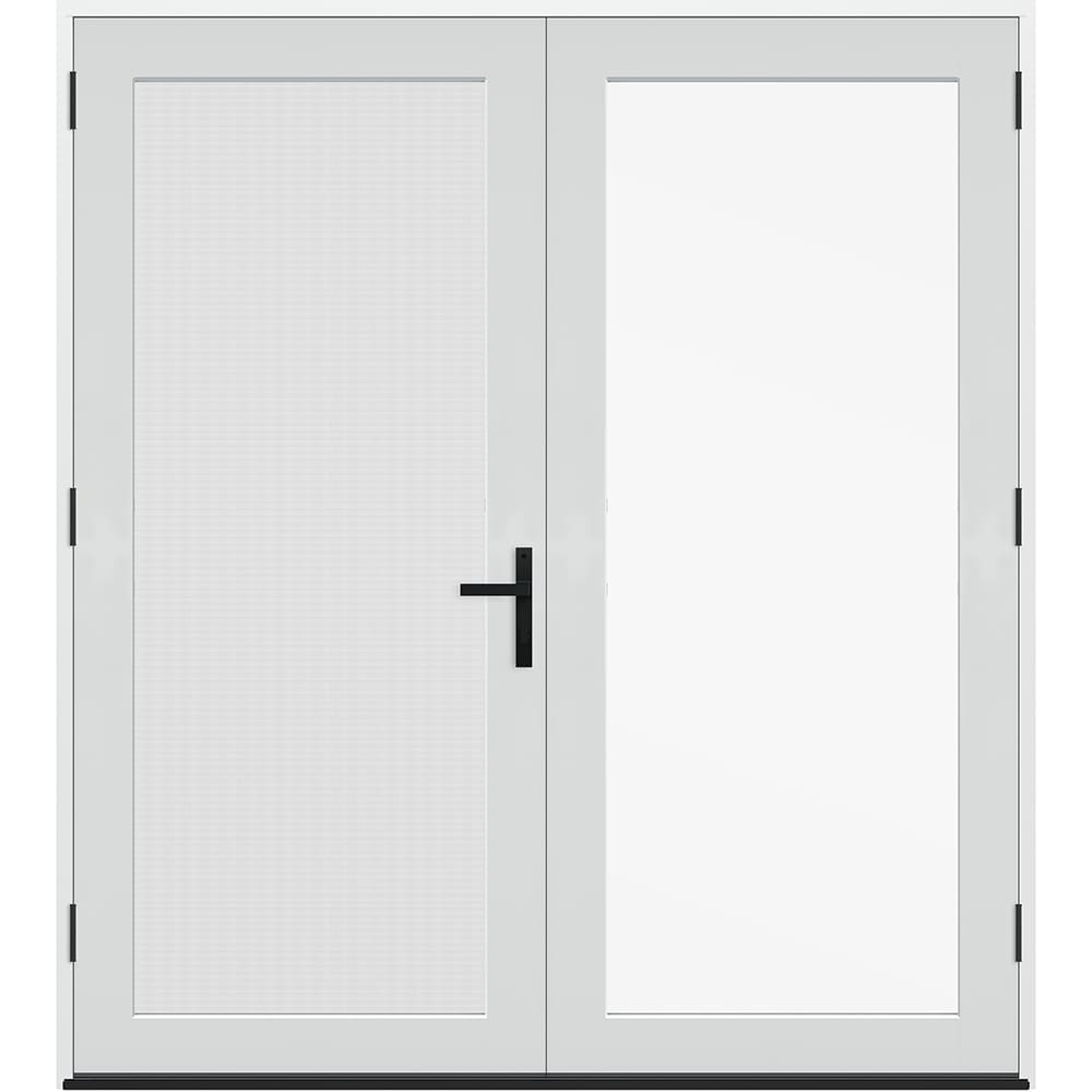 JELD-WEN 60-in x 80-in Fiberglass French, Right-hand inswing – product-only view