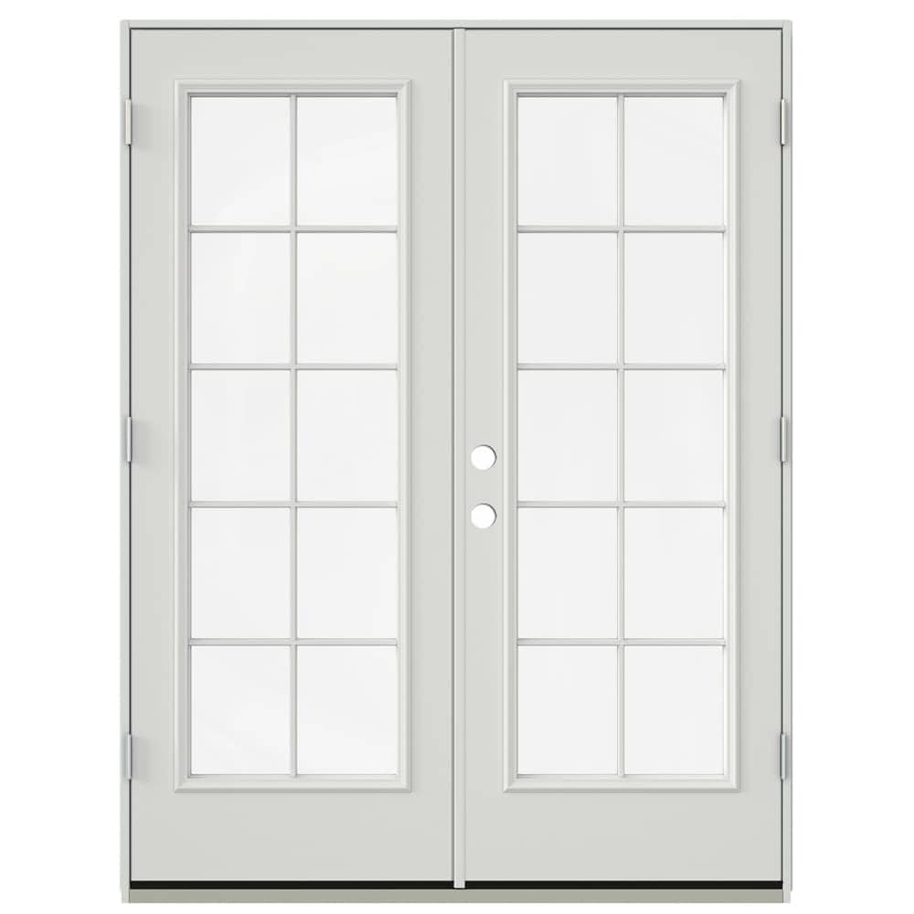 JELD-WEN 72-in x 80-in Steel French, Left-hand inswing – product-only view