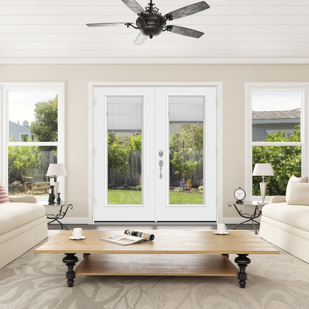 JELD-WEN 72-in x 80-in Steel French, Left-hand inswing – additional view 4