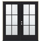 JELD-WEN 72-in x 80-in Steel French, Right-hand inswing – product-only view