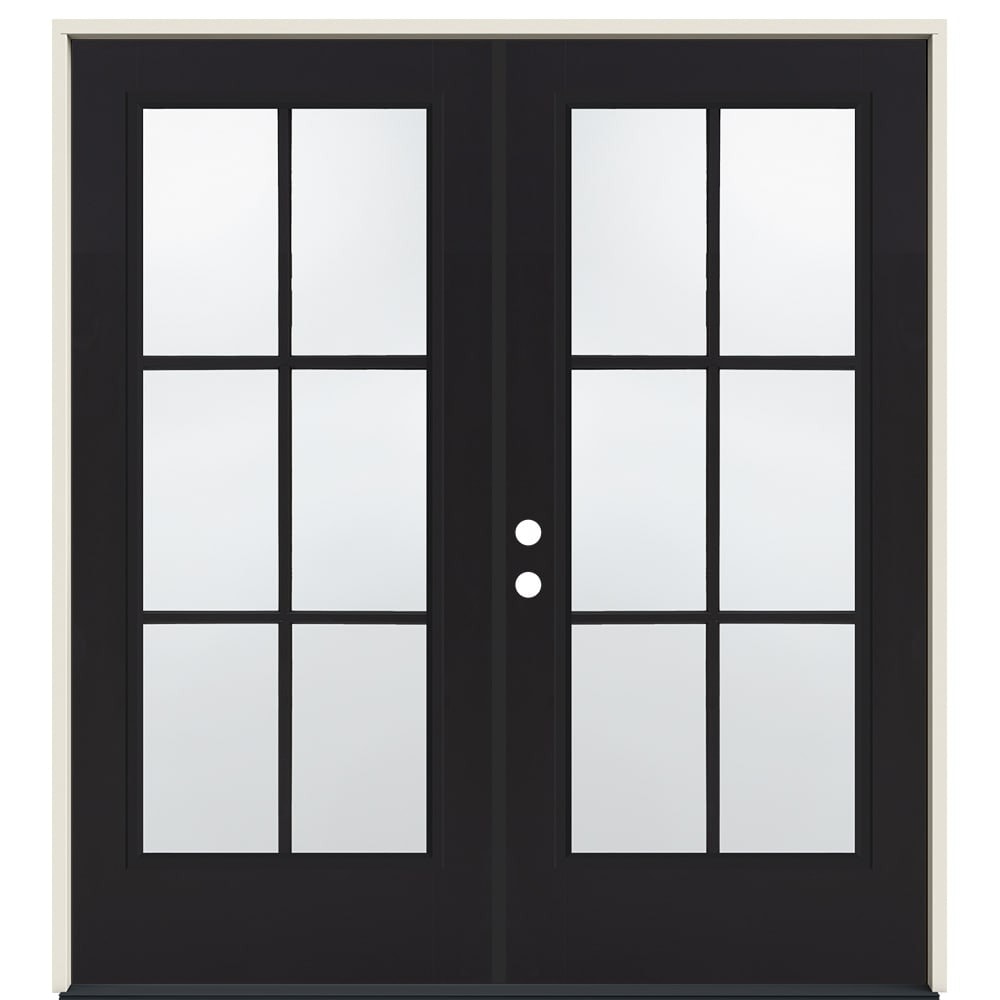 JELD-WEN 72-in x 80-in Steel French, Right-hand inswing – product-only view