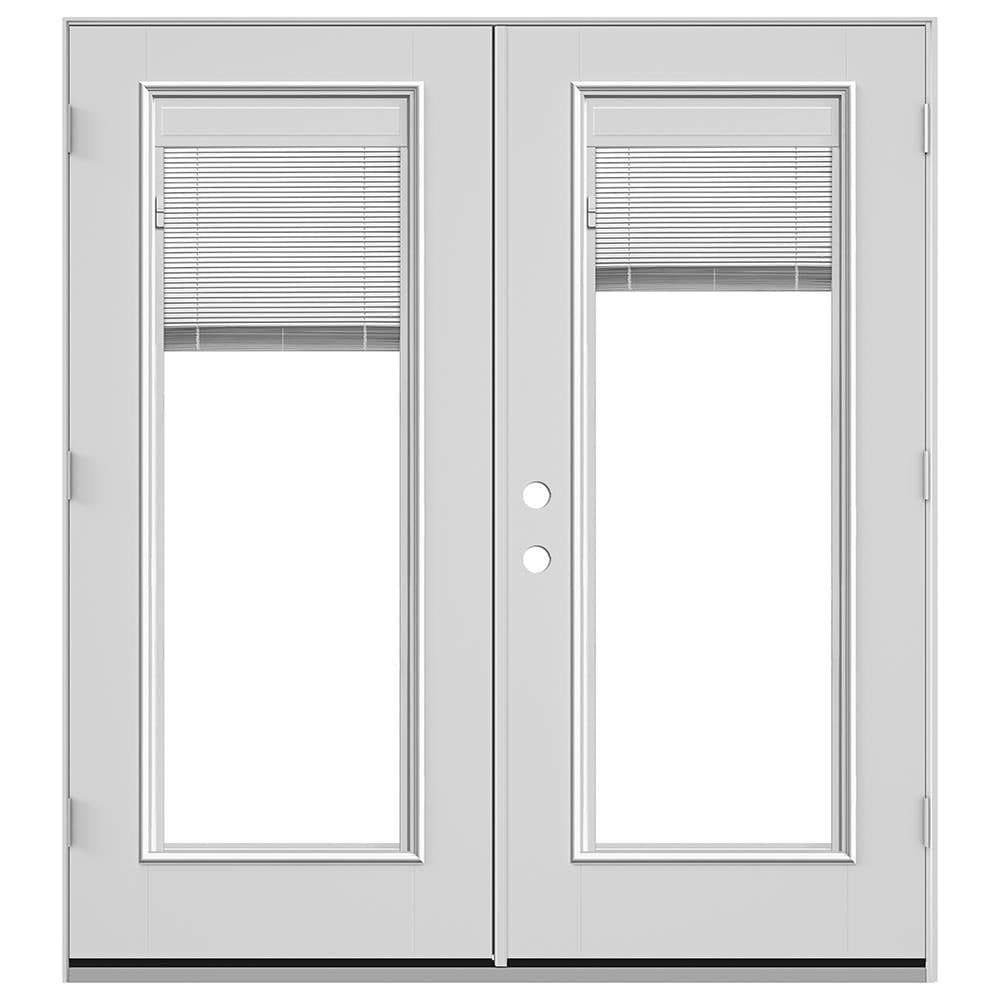 JELD-WEN 72-in x 80-in Fiberglass French, Left-hand inswing – product-only view