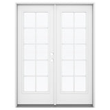 JELD-WEN 72-in x 80-in Steel French, Left-hand inswing – primary product view