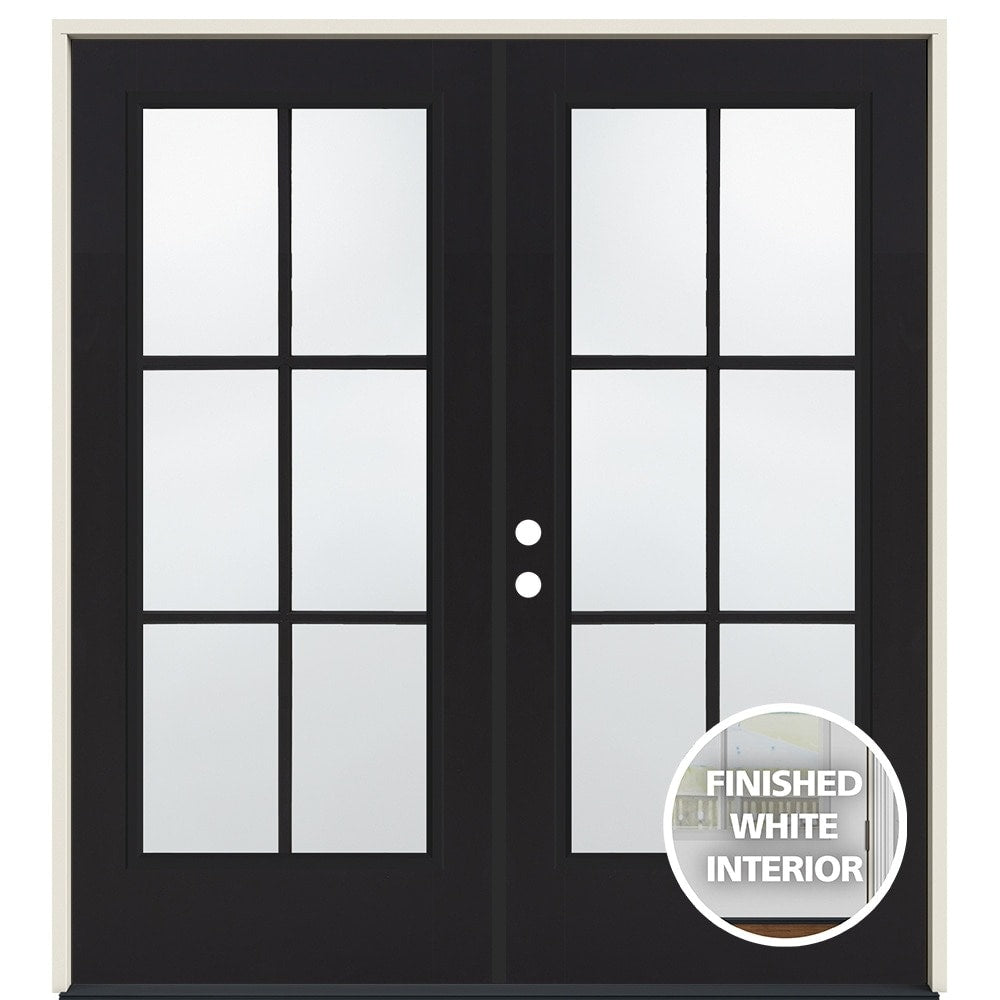 JELD-WEN 72-in x 80-in Steel French, Right-hand inswing – primary product view