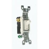 15 Amp 3-Way Toggle Switch, White - Super Arbor