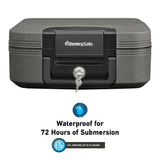 CHW20121 0.28 cu ft Fireproof Safe and Waterproof Safe with Key Lock - Super Arbor