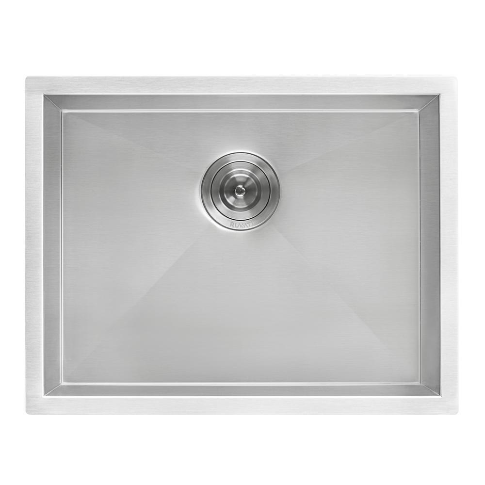 21 in. x 18 in. x 12 in. 16-Gauge Stainless Steel Undermount Deep-Laundry Utility Sink - Super Arbor