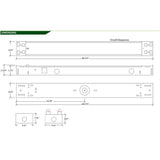 4 ft. 2-Light T8 Industrial LED White Strip Light with 1800 Lumen DLC Flex Tubes 3500K - Super Arbor
