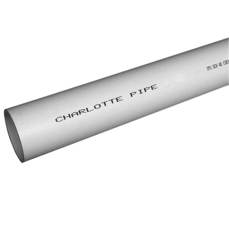 6 in. x 10 ft. PVC DWV Schedule 40 Foam Core Pipe