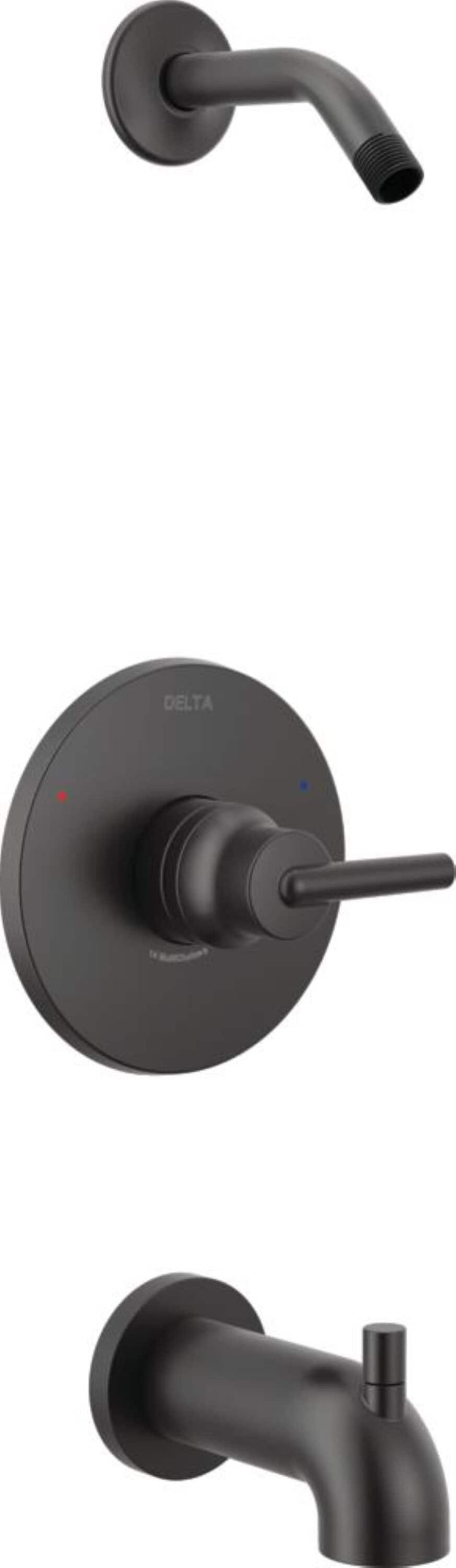 Delta Trinsic Monitor 14 Series Tub and Shower Trim – Less Shower Head, Matte Black