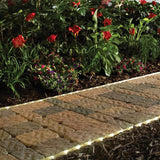 Solar Powered 16 ft. Clear Outdoor Integrated LED 5000K Day Light Landscape Rope Light with Remote Panel