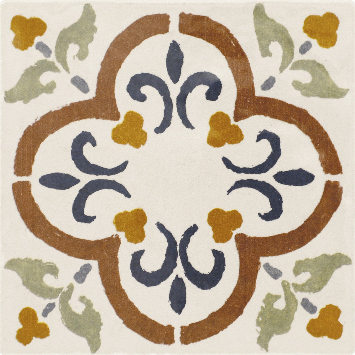 Daltile Handcrafted Artistry Havana Mix 4-in x 4-in Glossy Ceramic Handcrafted look Wall Tile product image