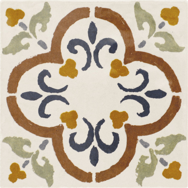 Daltile Handcrafted Artistry Havana Mix 4-in x 4-in Glossy Ceramic Handcrafted look Wall Tile product image