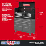 CRAFTSMAN 2000 Series 51.5-in W x 24.7-in H 8-Drawer Steel Tool Chest (Black)