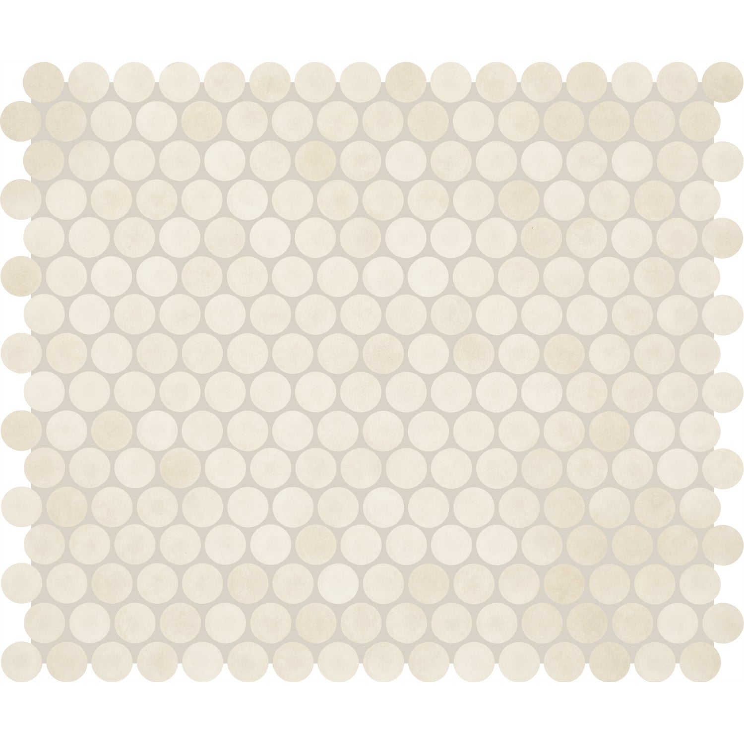 Daltile Handcrafted Artistry Canvas 11-in x 13-in Matte Ceramic Handcrafted look Round Mosaic Floor and Wall Tile product image