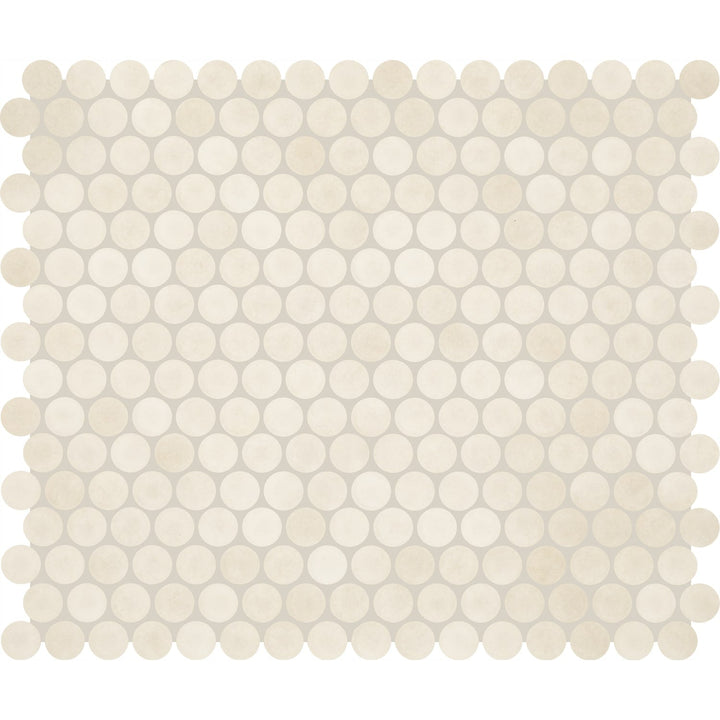 Daltile Handcrafted Artistry Canvas 11-in x 13-in Matte Ceramic Handcrafted look Round Mosaic Floor and Wall Tile product image