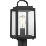 Grandbury Line Voltage 1-Light Black 4 in. x 4 in. Deck Post Light Post Lantern - Super Arbor