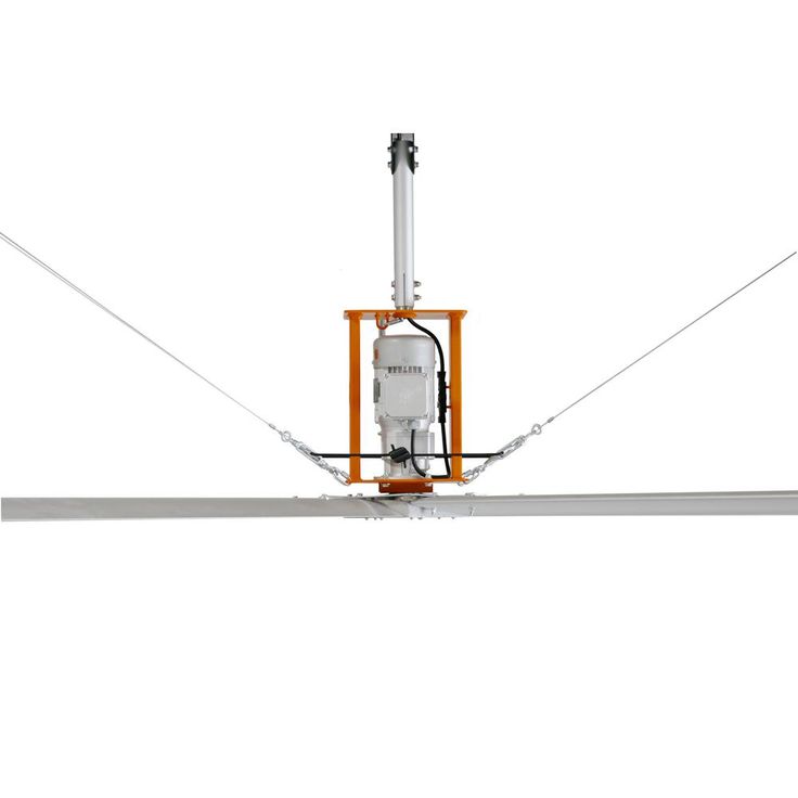 15 ft. Indoor/Outdoor Silver Aluminum Industrial Shop Warehouse Ceiling Fan with Wall Control