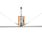 15 ft. Indoor/Outdoor Silver Aluminum Industrial Shop Warehouse Ceiling Fan with Wall Control